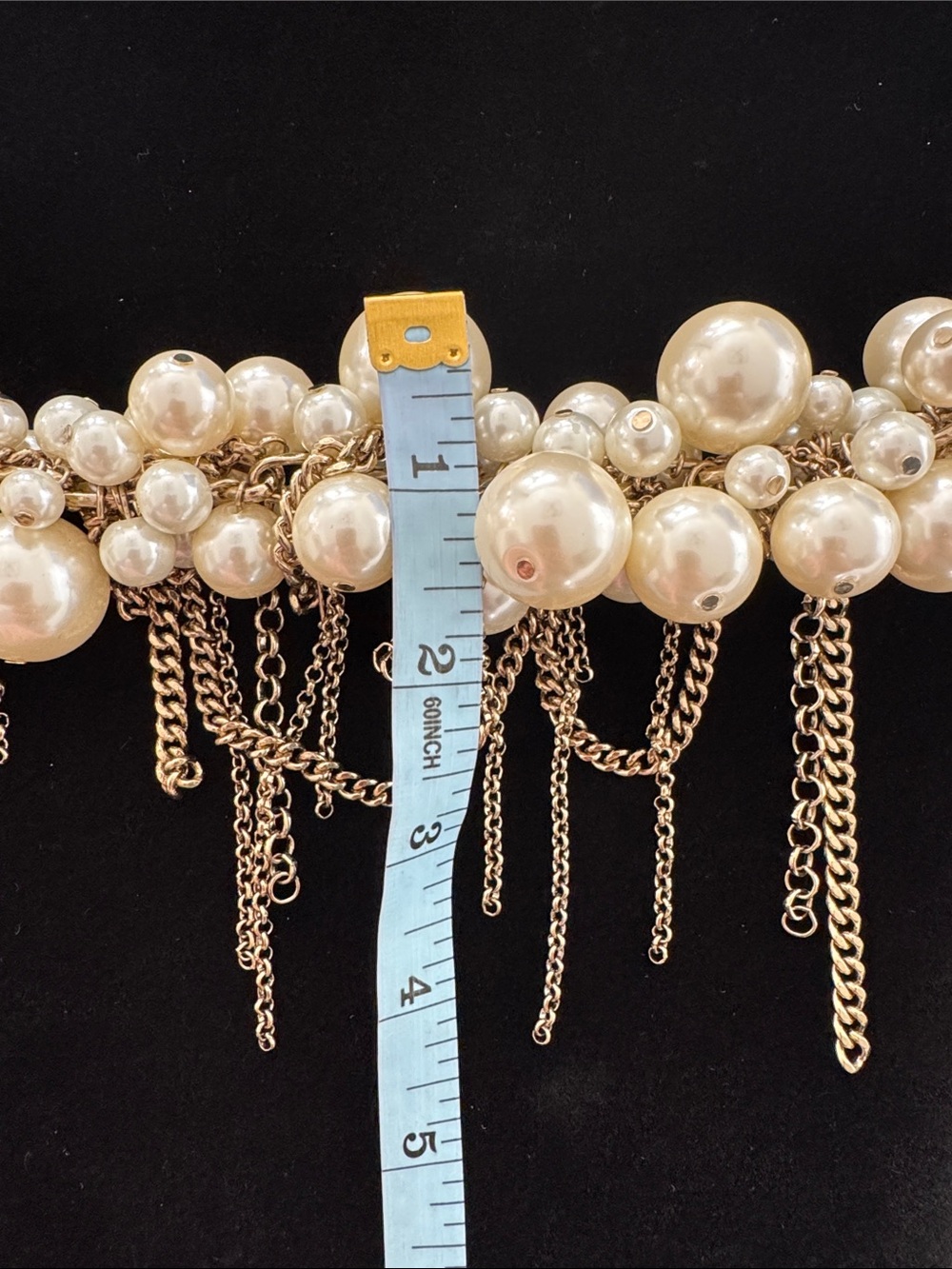 NWT Nordstrom Faux Pearl Cluster Statement Necklace - Picture 6 of 7